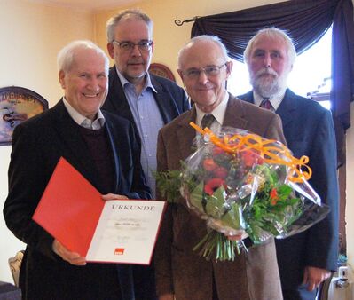 Karl Heinz Quick, Prof. Dr. Stefan Goch, Karl Heinz Konze und Dr. Klemens Wittebur (v.l.n.r.)